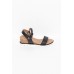 Raven Black Contrast Wedge